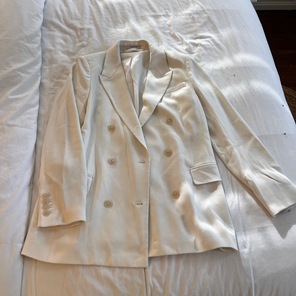 NWOT Babaton white blazer